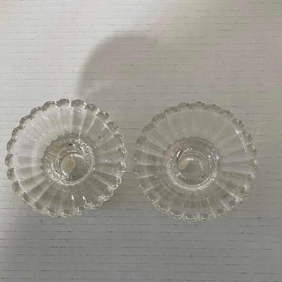 PartyLite Glass Candle Holder Set of 2 - Picture 6 of 7
